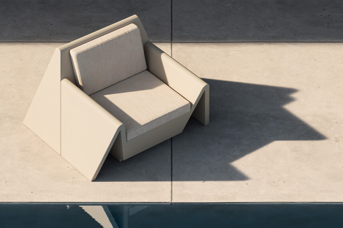 Vondom REST Modular Sofa – High-quality polyethylene resin construction, suitable for both indoor and outdoor use.