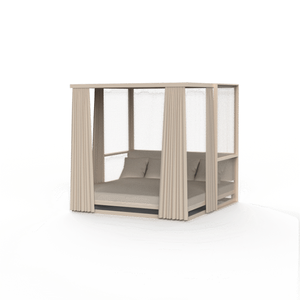 THE FACTORY Daybed by Vondom – industrial-inspired outdoor daybed with aluminum frame and cushioned comfort