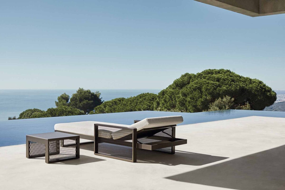 Luxury contemporary The Factory Low Tables by Ramón Esteve for Vondom, high-end Spanish outdoor furniture for Birmingham, Michigan.