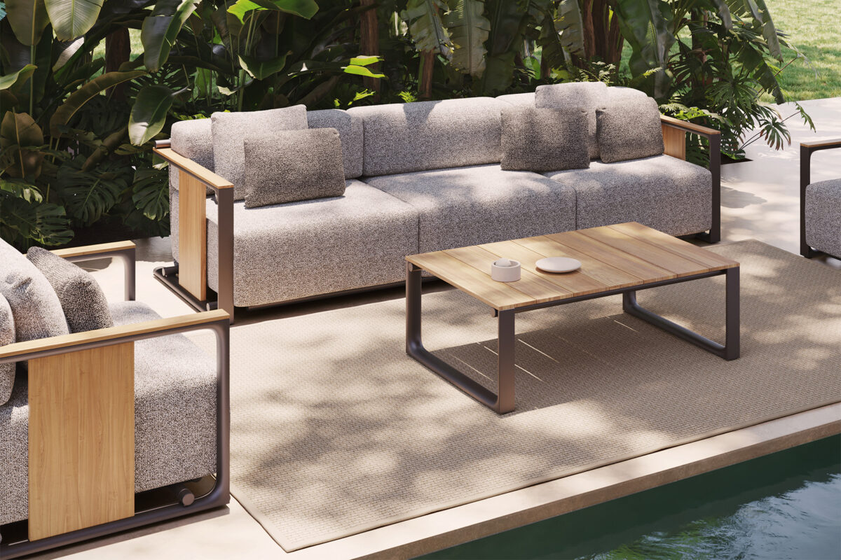 Contemporary TULUM Sofa by Vondom Italian sleek sofa Royal Oak MI outdoor area