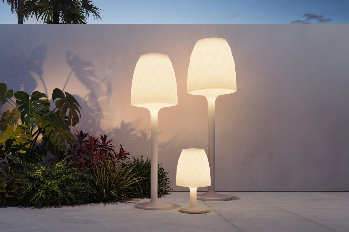 VASES Floor Lamp by Vondom in sleek modern Italian design