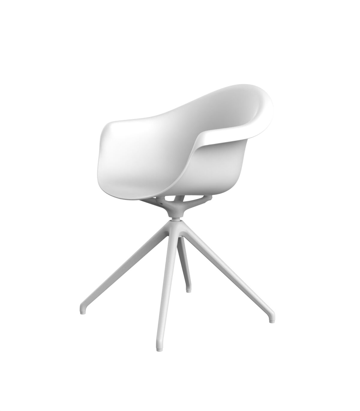 "Vondom INCASSO Chair with swivel functionality and a minimalist, organic shape."