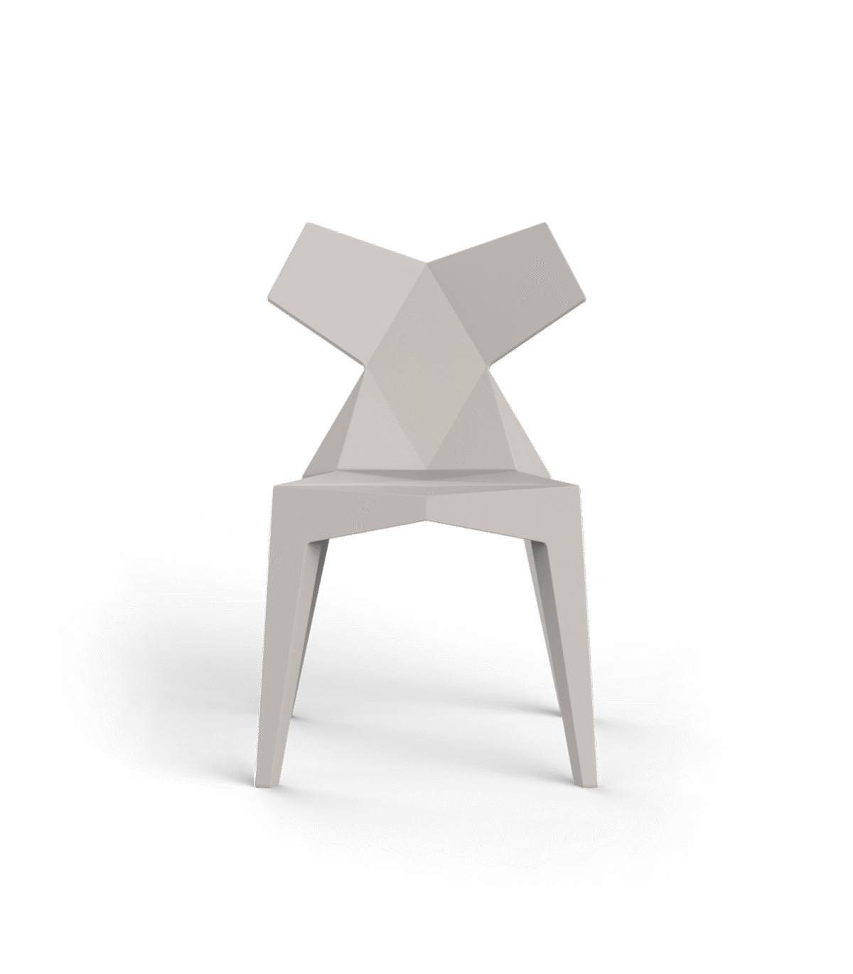 "Modern KIMONO Chair by Vondom with angular lines and a contemporary silhouette."