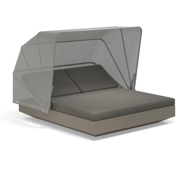 High-end Vela Square Daybed by Ramón Esteve for Vondom, modern Spanish outdoor furniture for Troy, Michigan.