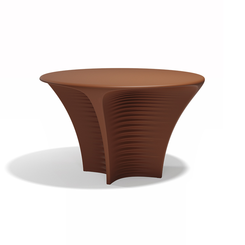 "Modern round BIOPHILIA table Ø120x72 cm by Vondom with organic curves and smooth surface."