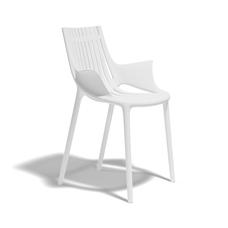 "Stylish and stackable IBIZA Armchair by Vondom made for comfort and durability."