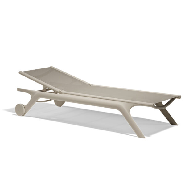 Modern Africa Sun Lounger by Eugeni Quitllet for Vondom, high-end Spanish outdoor furniture for Royal Oak, Michigan.