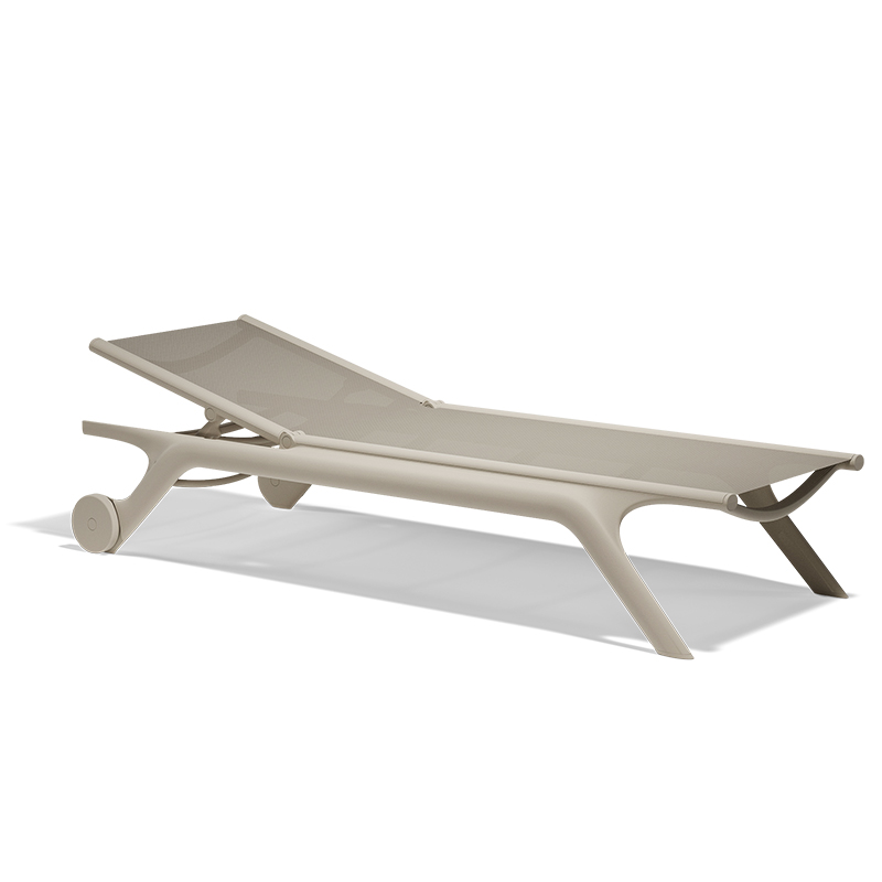 Modern Africa Sun Lounger by Eugeni Quitllet for Vondom, high-end Spanish outdoor furniture for Royal Oak, Michigan.