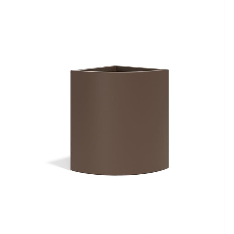Modern Angular Pot by Vondom, high-end Spanish design outdoor planter for Royal Oak, Michigan.