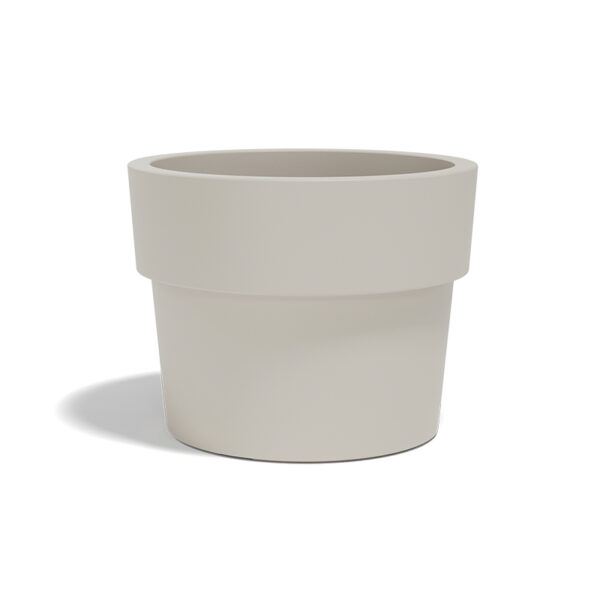 Modern designer vase by Vondom, high-end Spanish outdoor decor for Royal Oak, Michigan.