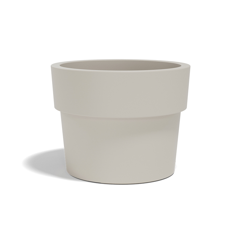 Modern designer vase by Vondom, high-end Spanish outdoor decor for Royal Oak, Michigan.