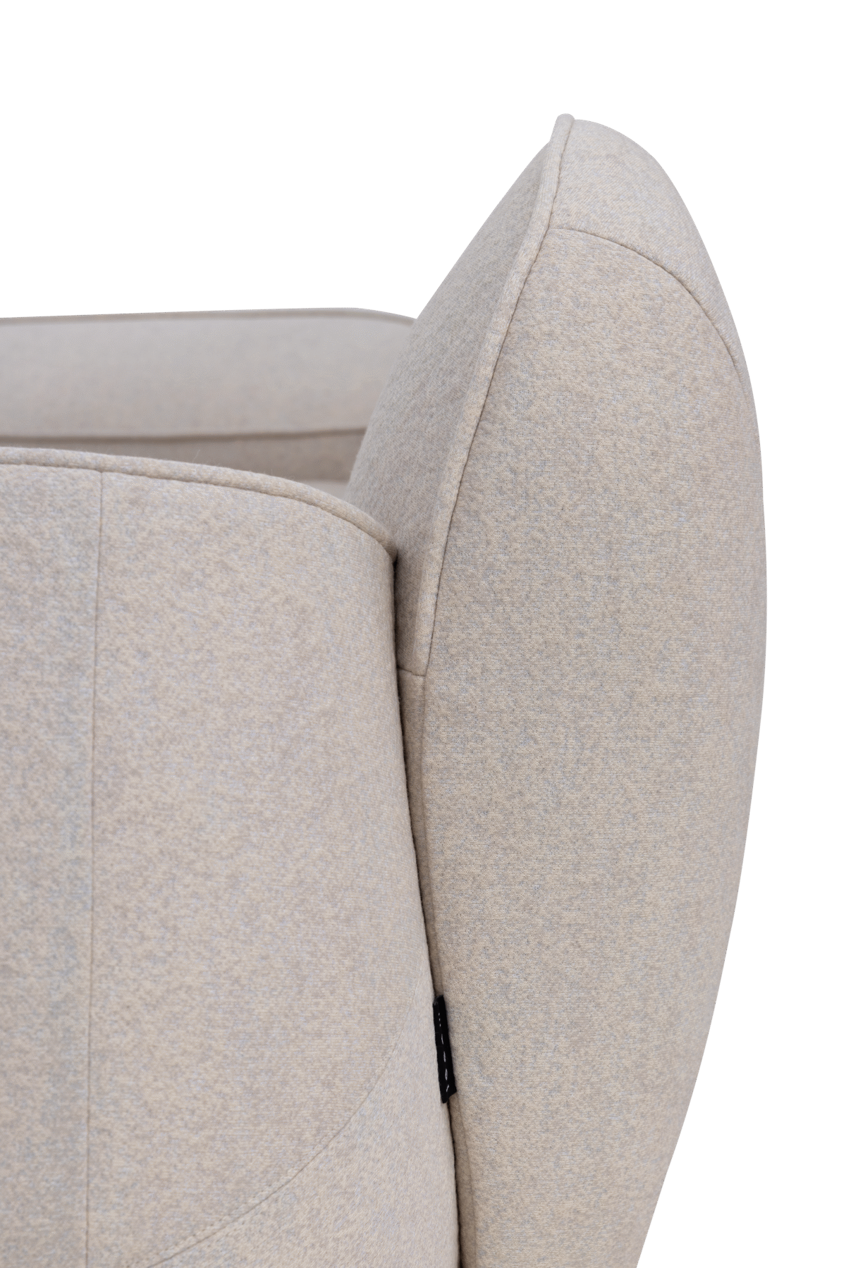 “Big George double seater sofa by Moooi – generous two-seat sofa with plush rounded cushions and low profile, upholstered in neutral fabric.”