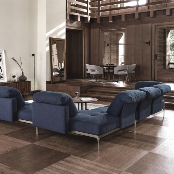 “ADA armchair by Ditre Italia – modern Italian lounge chair with wraparound backrest and upholstered seat”