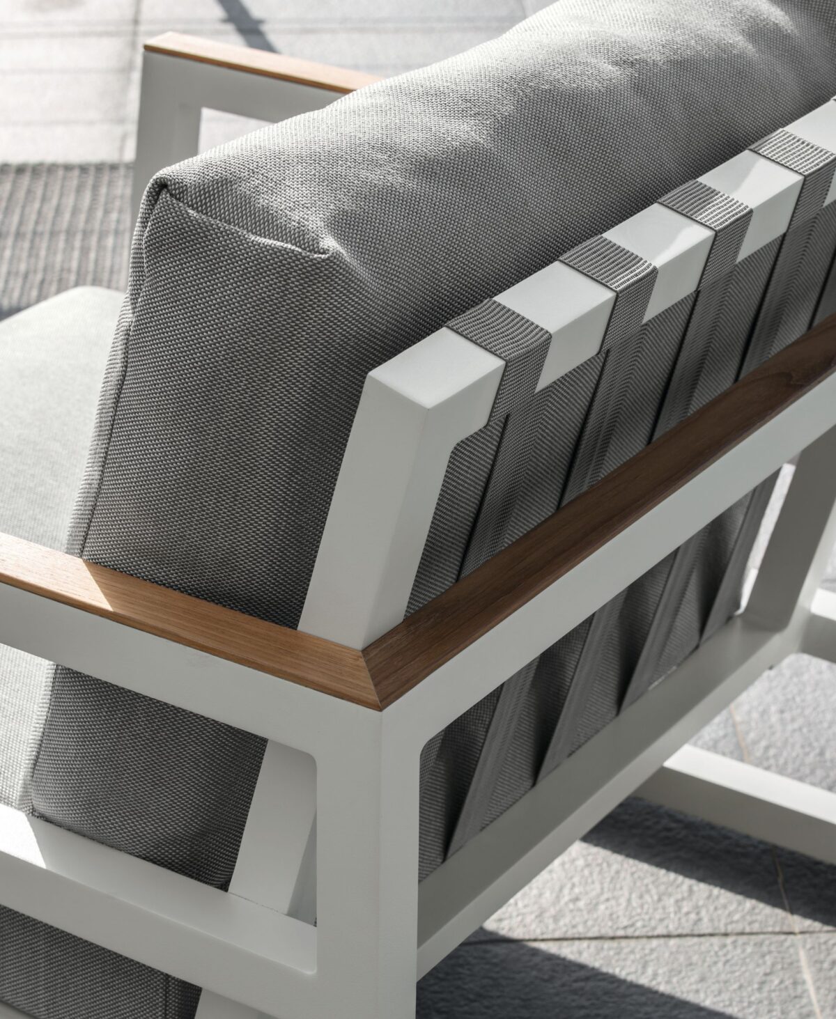 Contemporary Alabama//Alu Two‑seater Sofa by Talentispa Italian aluminum two‑seat sofa Royal Oak MI gallery