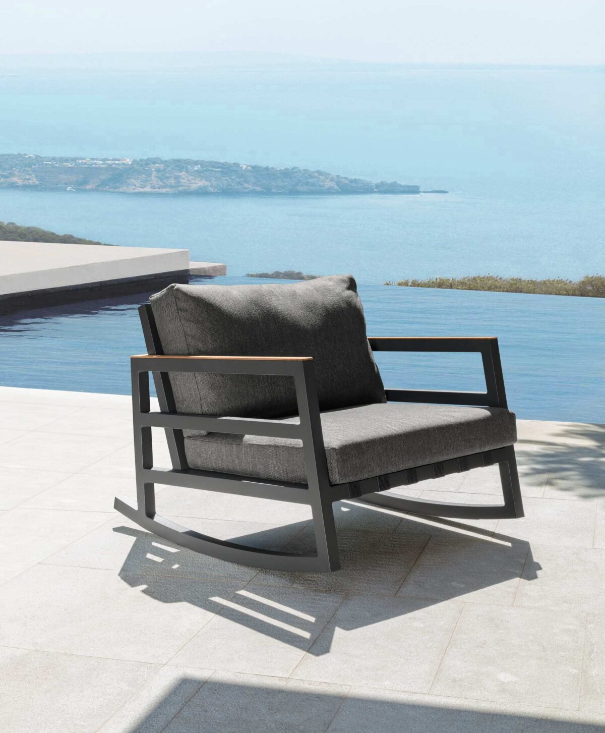 Luxury Alabama//Alu Two‑seater Sofa by Talentispa Italian aluminum loveseat in Royal Oak MI living room