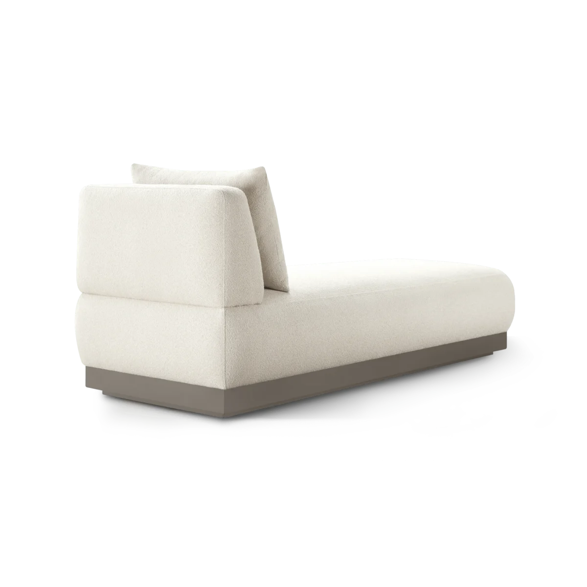 “Harbour Amalfi Armless Chaise – contemporary modular seating with sleek aluminum base and weather-resistant fabric”