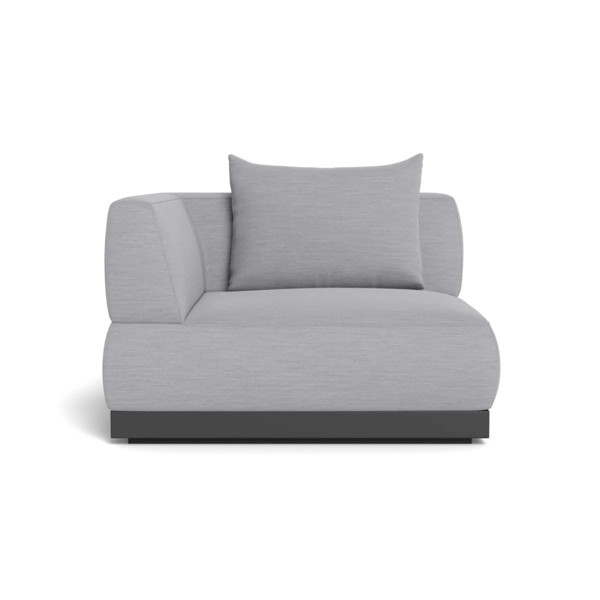 “Angled view of Amalfi Corner – versatile outdoor sectional corner seat with luxury finish”