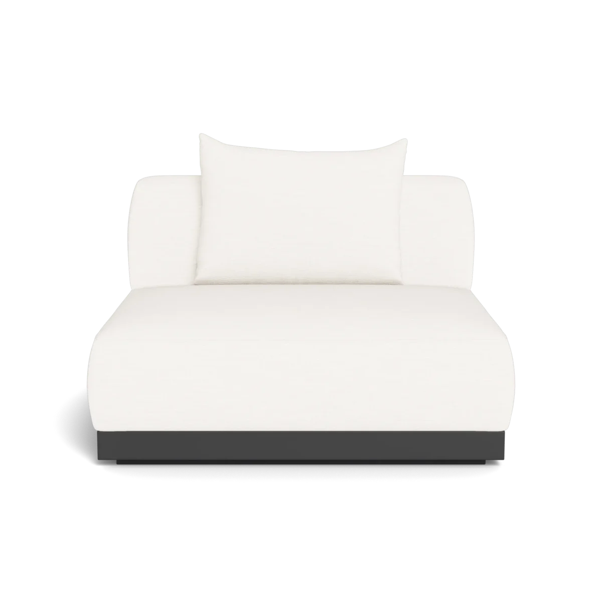 “Contemporary Amalfi Armless Swivel Chair by Harbour – elegant outdoor chair with minimalist and ergonomic design”