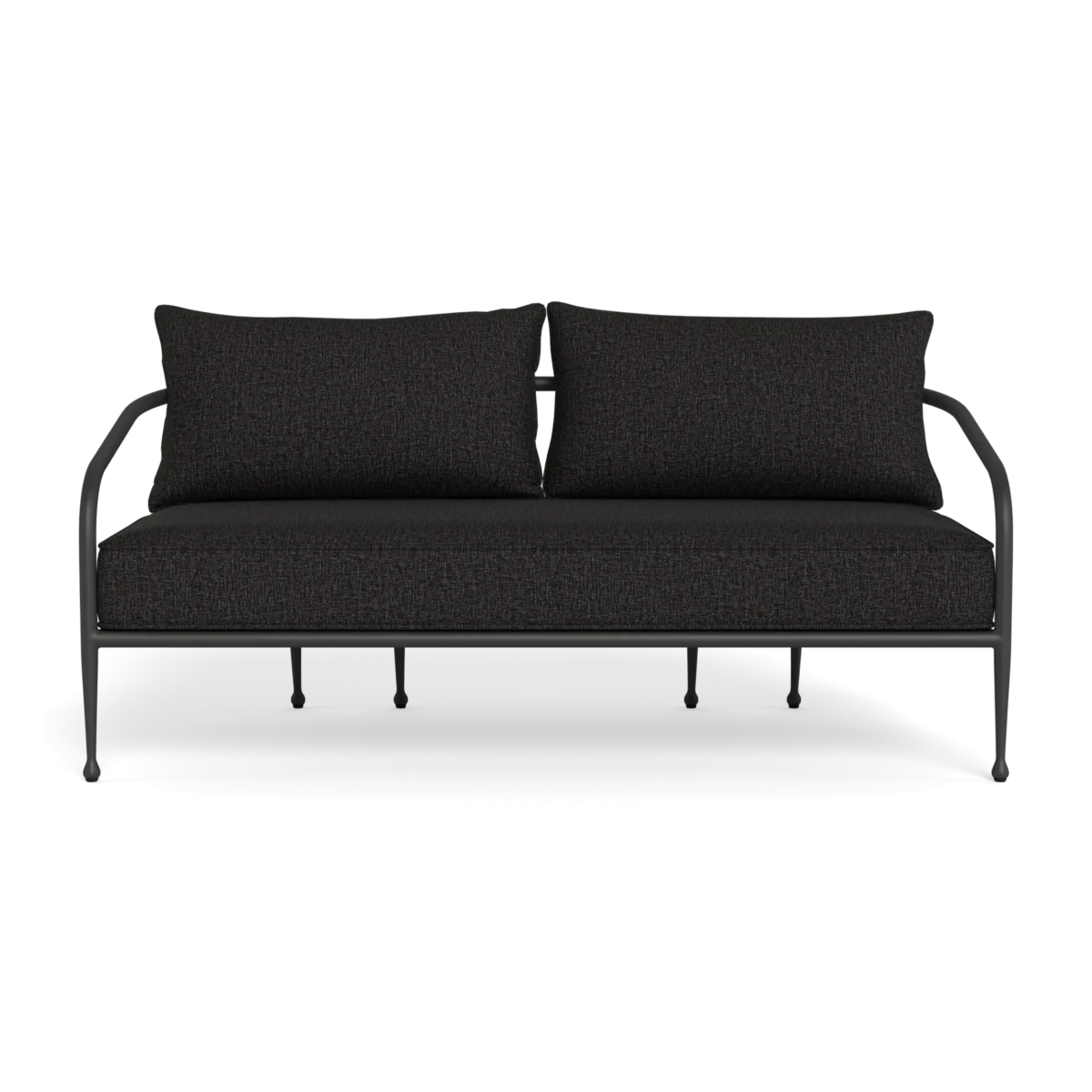 “Front view of Andre 2 Seat Sofa – sleek modern outdoor furniture by Harbour”