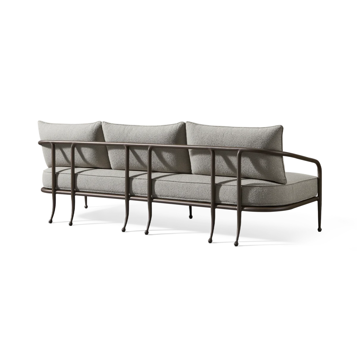 “Harbour Andre 3 Seat Sofa – luxury outdoor couch with powder-coated aluminum frame and plush seating”