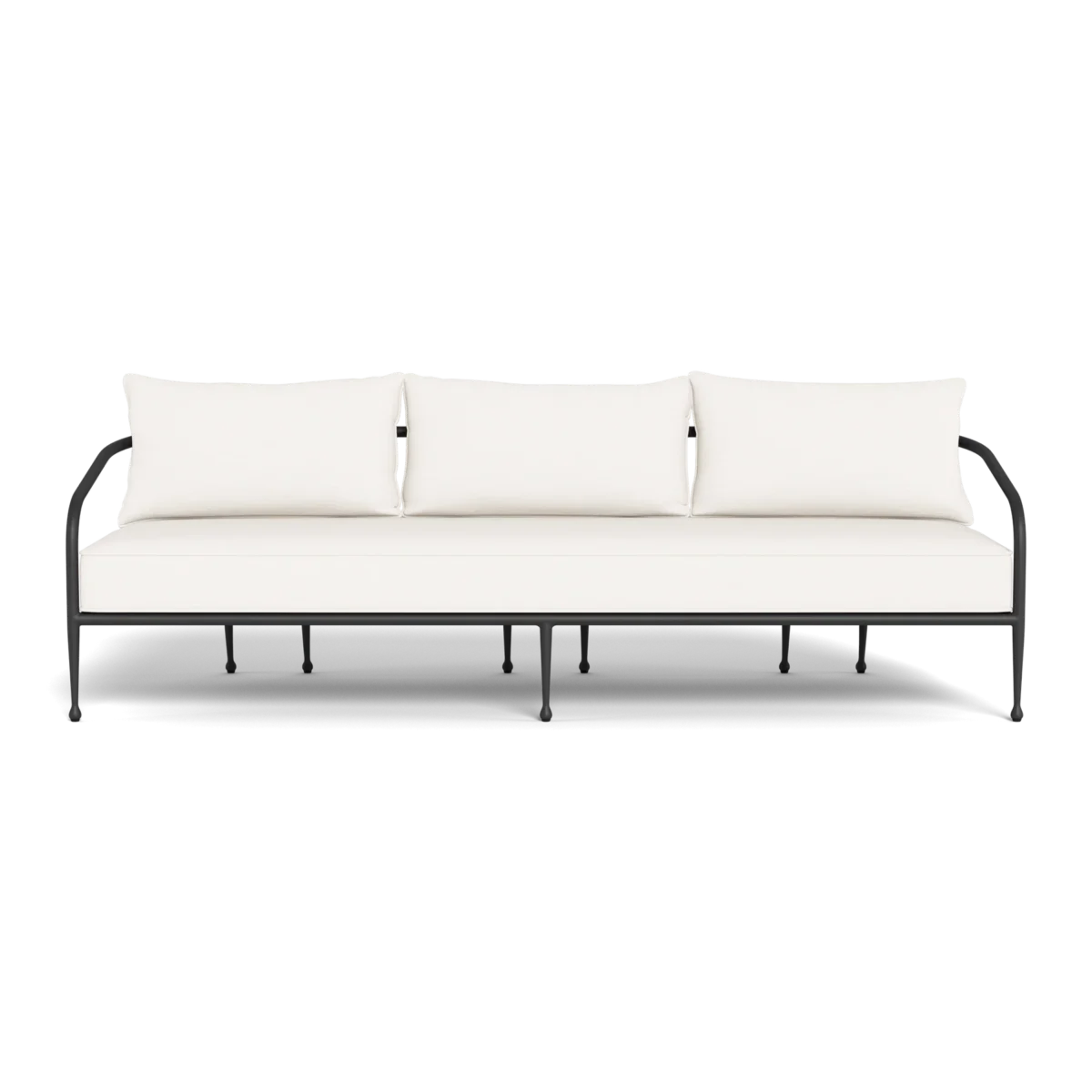 “Back view of Harbour Andre 3 Seat Sofa – contemporary outdoor sofa with streamlined silhouette”