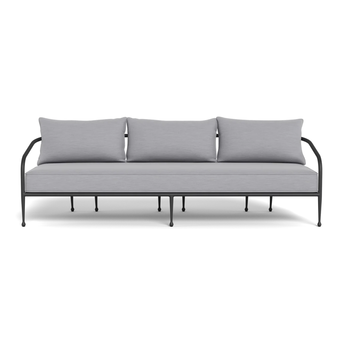 “Angled view of Andre by Harbour – modern coastal-inspired 3-seater with comfortable proportions”