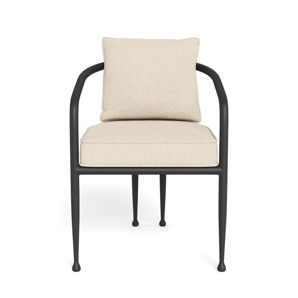 “Harbour Andre dining chair – outdoor seating with modern sculpted base and sleek proportions”