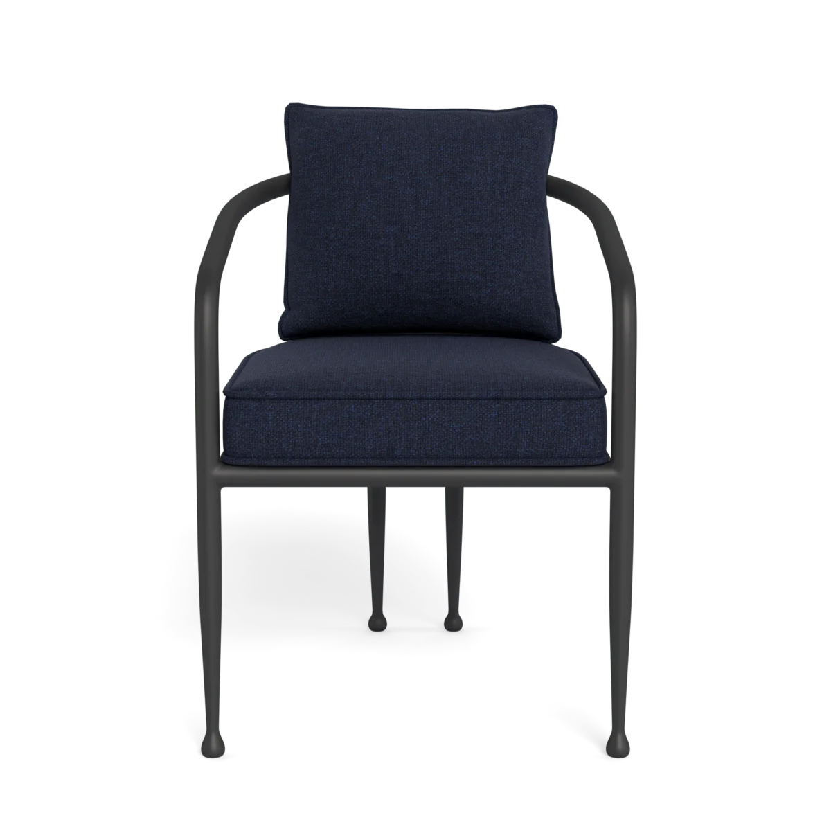 “Andre aluminum dining chair by Harbour – bold modern lines for outdoor or indoor settings”