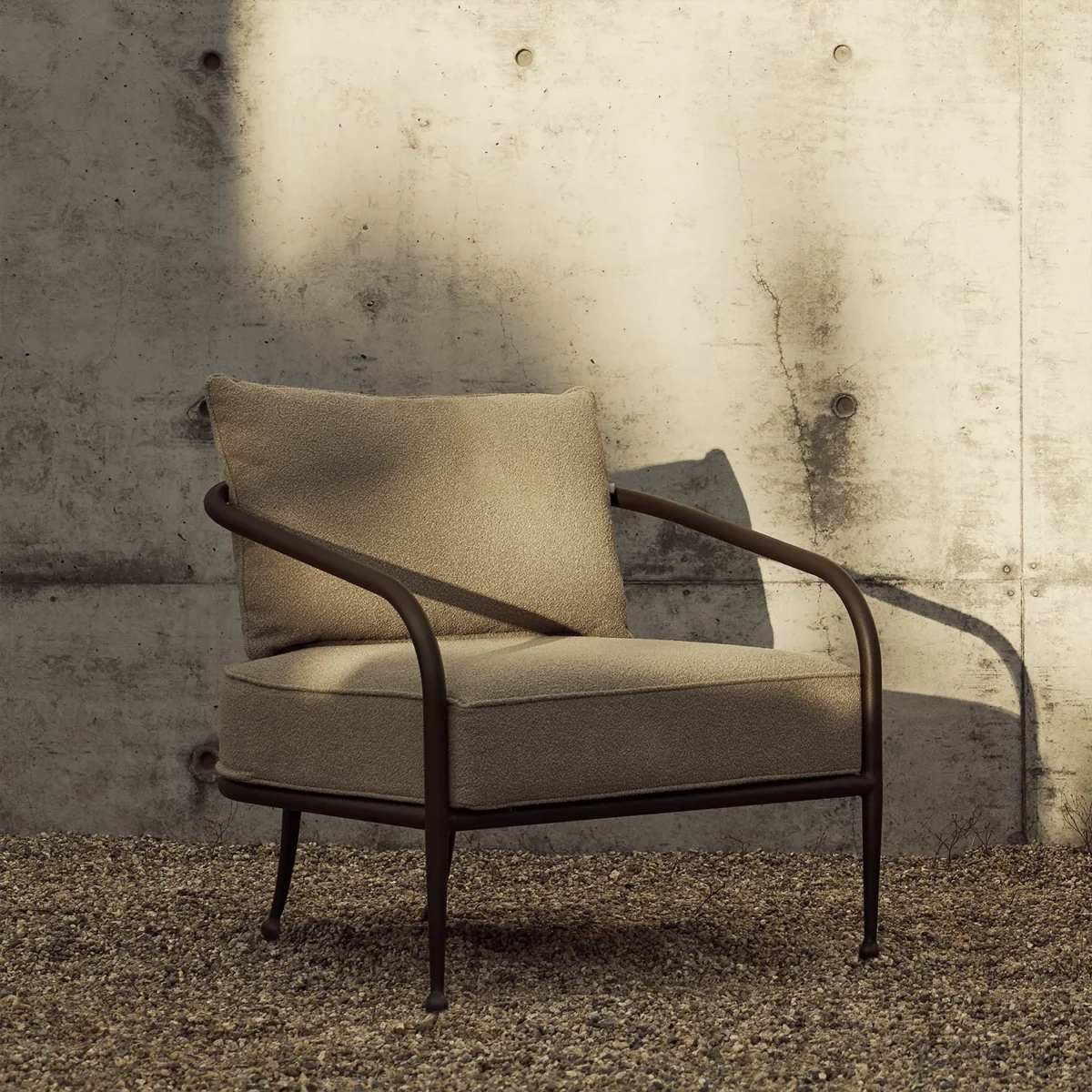 “Harbour Andre Lounge Chair in outdoor setting – luxury patio accent chair”