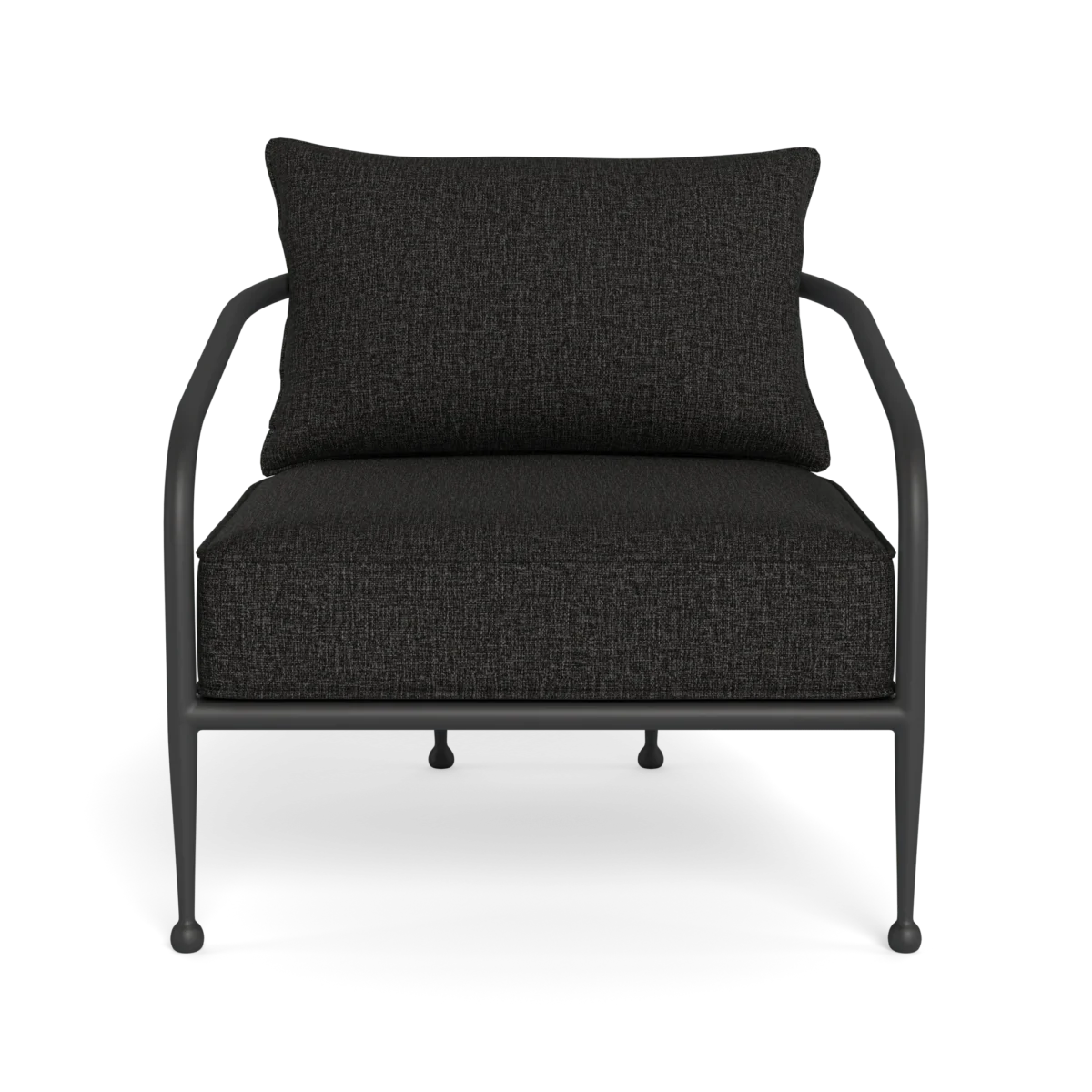 “Angled perspective of Andre Lounge Chair – high-end style for exterior spaces”