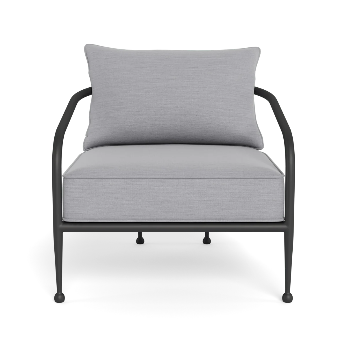 “Side angle of Andre Lounge Chair showing wide arms and modern proportions”