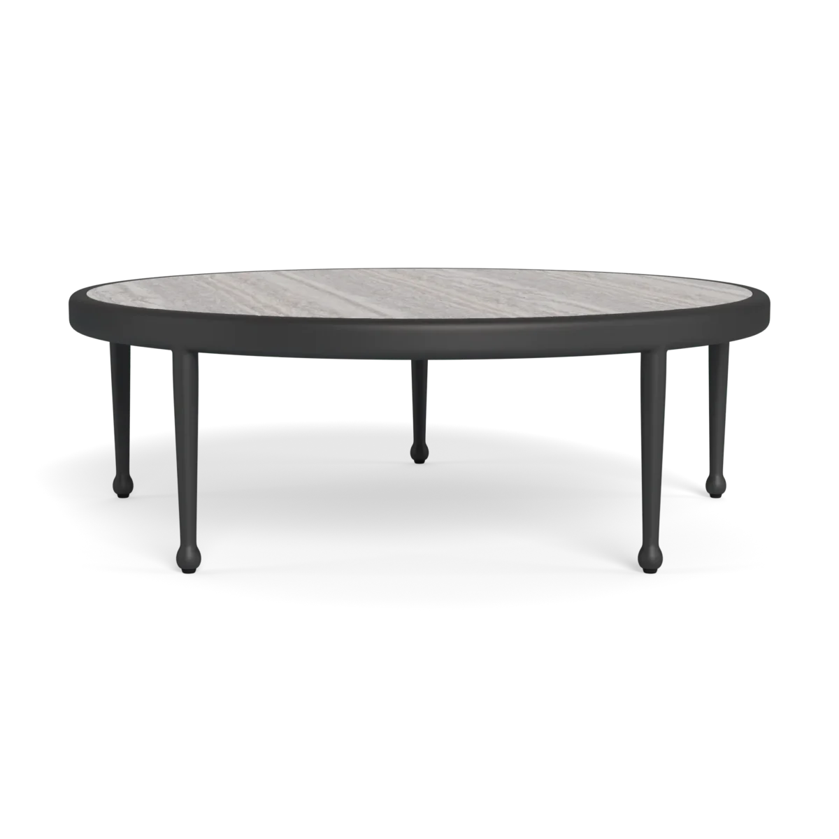 “Top view of Andre Round Coffee Table – smooth round surface ideal for modern interior spaces”