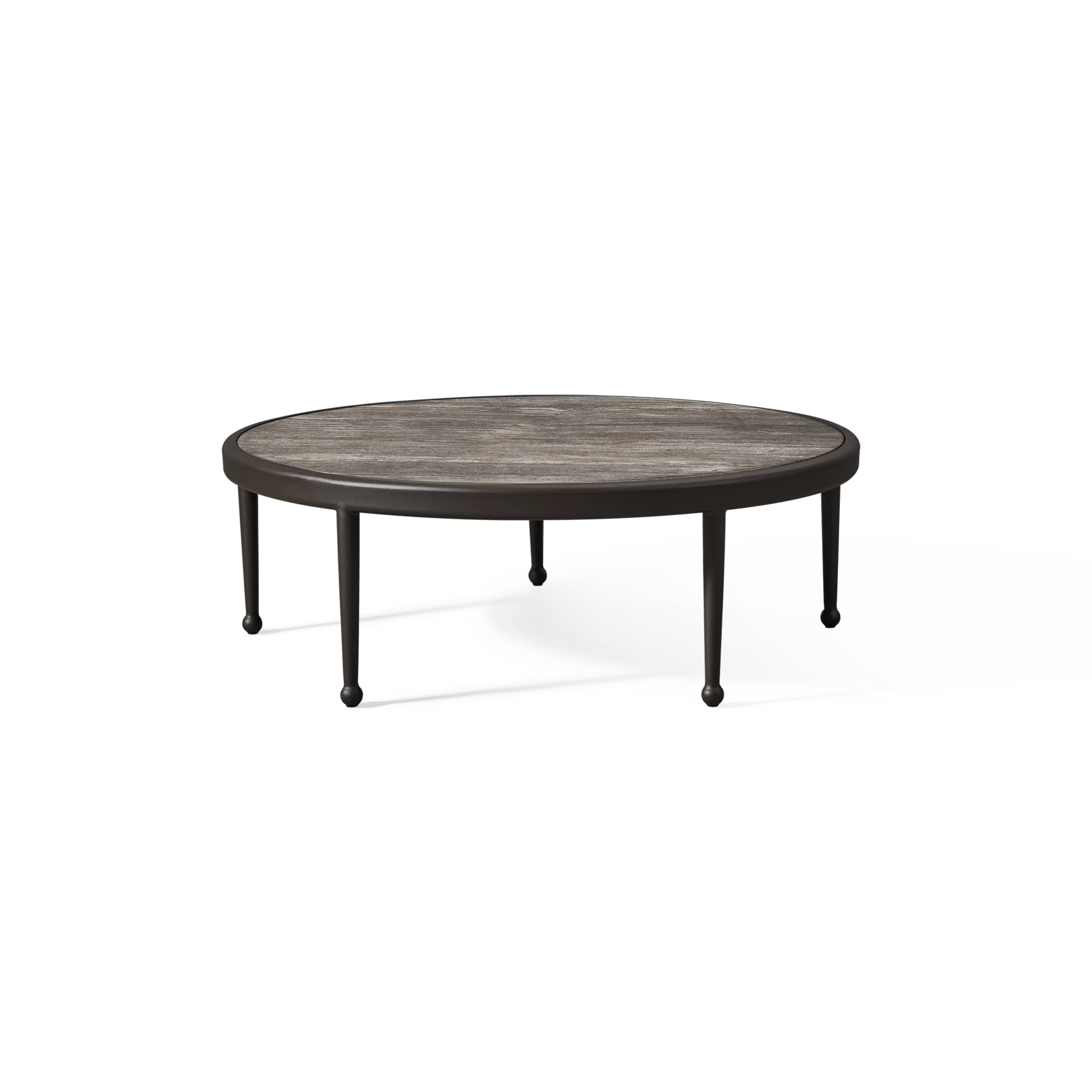 “Andre Round Coffee Table by Harbour – modern circular coffee table with minimalist silhouette and sculptural base”