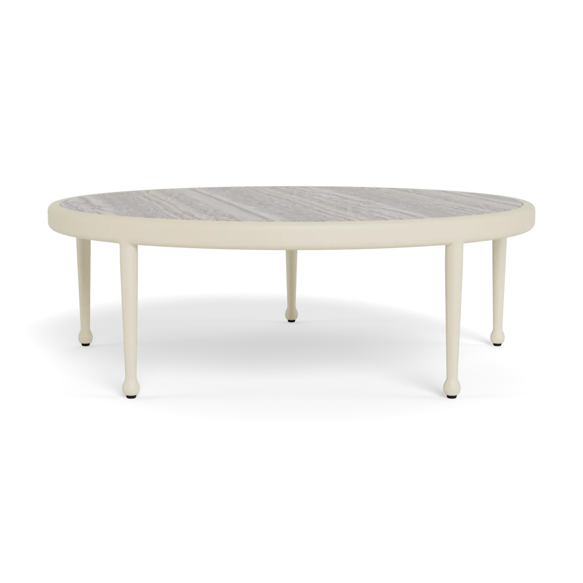 “Harbour Andre collection round coffee table – contemporary design with clean curves and solid craftsmanship”