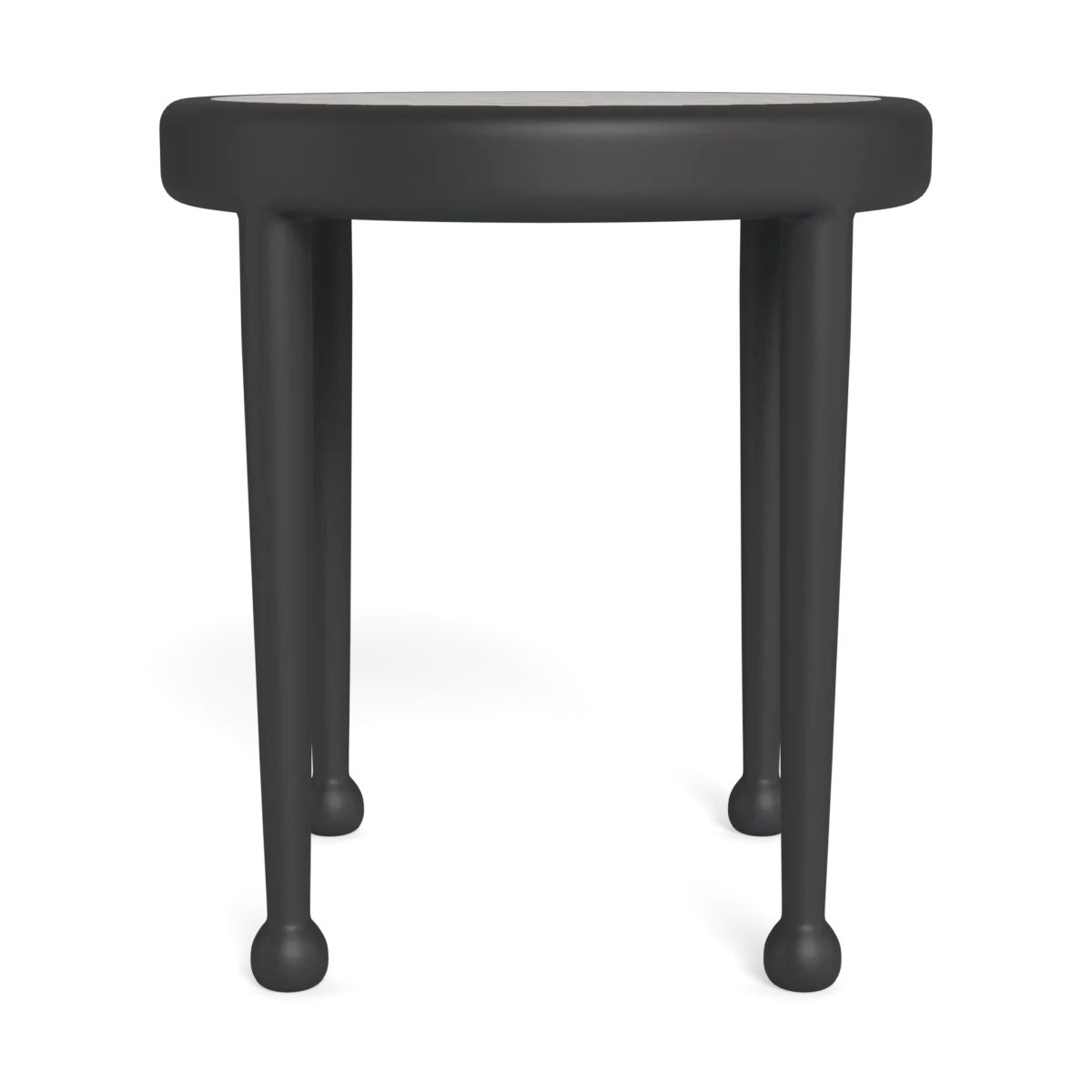 “Close-up of Andre Round Side Table – durable material with textured finish and elegant simplicity”