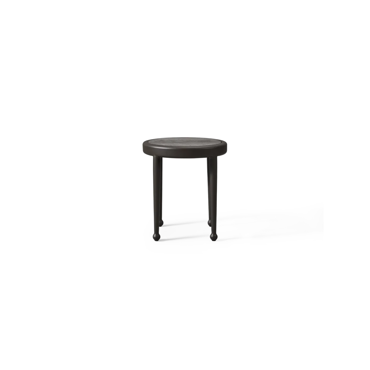 “Andre Round Side Table by Harbour – modern circular outdoor table with minimalist sculptural form”