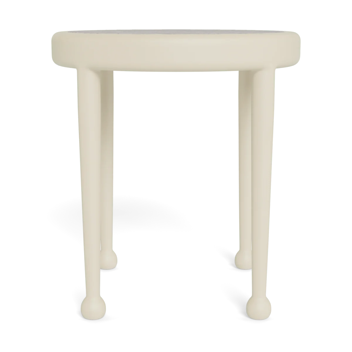 “Modern round side table by Harbour – Andre collection with clean lines and architectural presence”