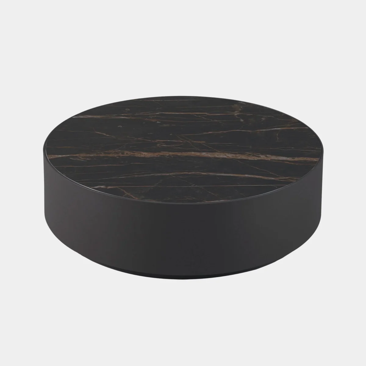 “Modern patio table – Antigua Round Coffee Table by Harbour with bold yet subtle circular design”
