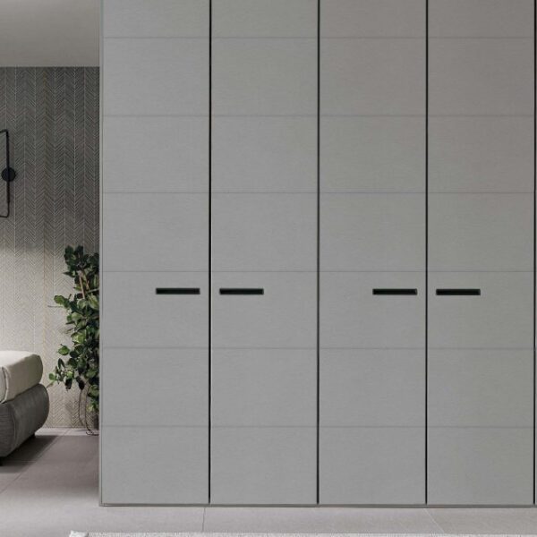 “Dress wardrobe by Tomasella – modern Italian wardrobe with smooth handleless doors and sleek minimalist design”