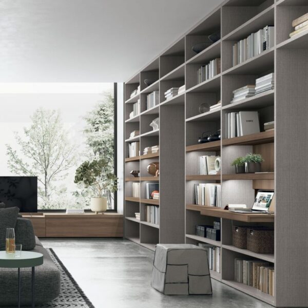 “Tomasella Atlante UNIT_AT223 – minimalist modular unit combining drawers, cabinets, and open shelving”