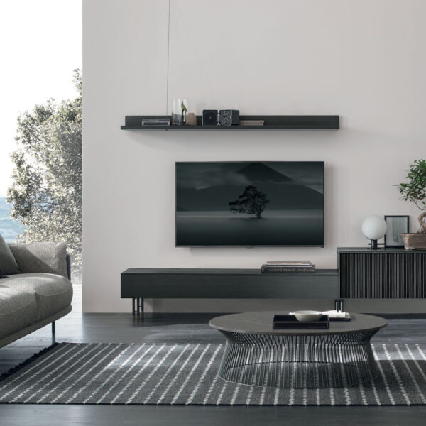 “Atlante UNIT_AT102 by Tomasella – contemporary Italian wall unit with horizontal layout and sleek storage elements”