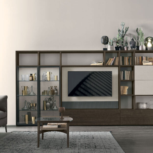 “Atlante UNIT_AT212 by Tomasella – modern Italian wall unit featuring clean lines, open shelving, and minimalist storage elements”