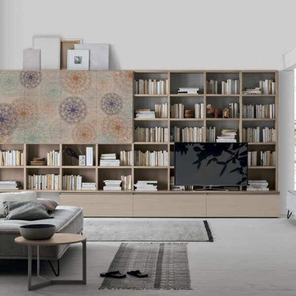 “Atlante UNIT_AT218 by Tomasella – modern Italian wall unit with sleek horizontal storage, open shelving, and minimalist design”