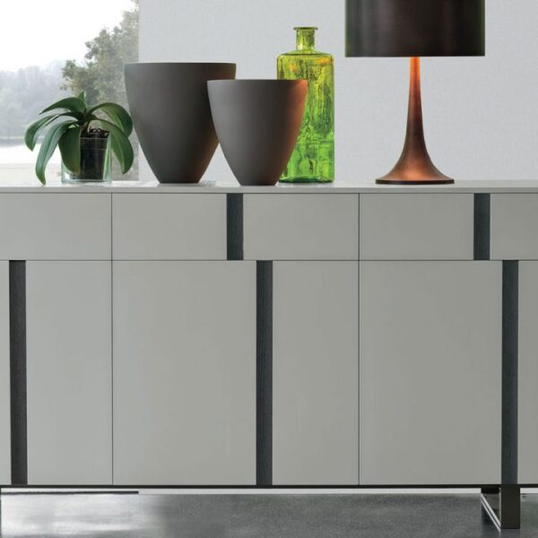 “Tomasella Athena collection – contemporary sideboard featuring spacious drawers and sleek handle-free doors for refined interiors”