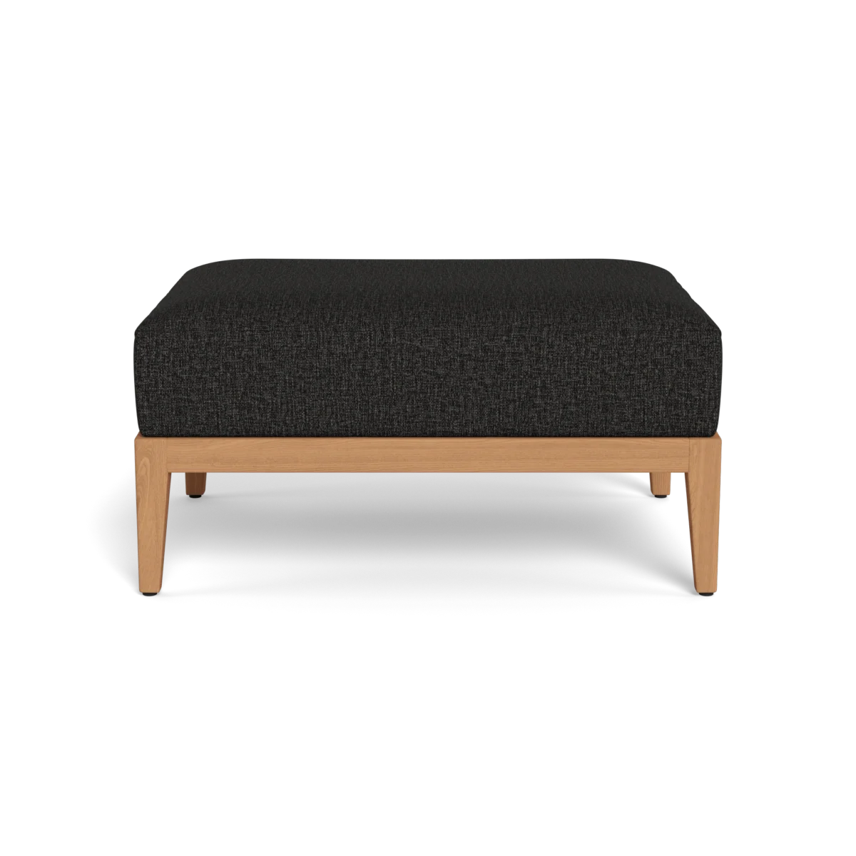 “Avalon Lounge Ottoman – stylish outdoor footrest with boxy silhouette and premium materials”