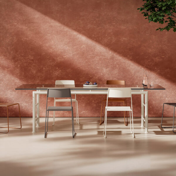 Modern Axis Table by Opinion Ciatti, high-end Italian design for Royal Oak, Michigan.