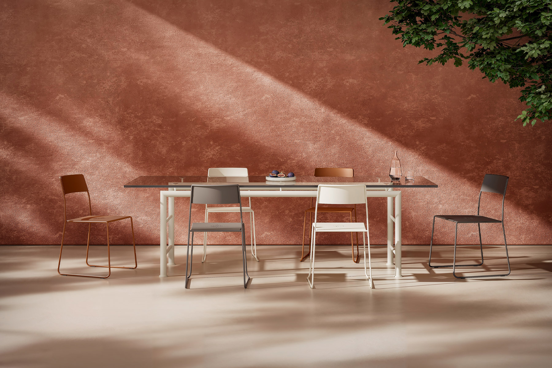 Modern Axis Table by Opinion Ciatti, high-end Italian design for Royal Oak, Michigan.