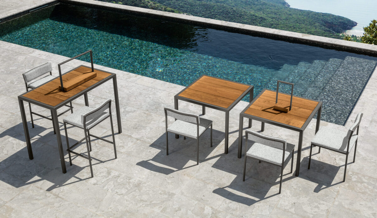 Casilda Table 90×90 by Talenti – compact square outdoor table with sleek modern design