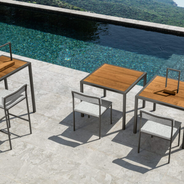 Casilda Table 90×90 by Talenti – compact square outdoor table with sleek modern design