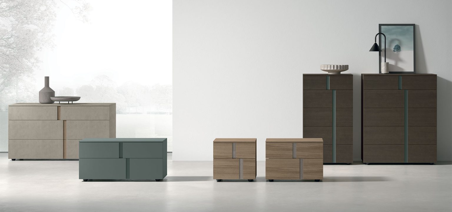 “Athena bed by Tomasella – modern Italian bed with elegant upholstered headboard and minimalist low-profile frame”